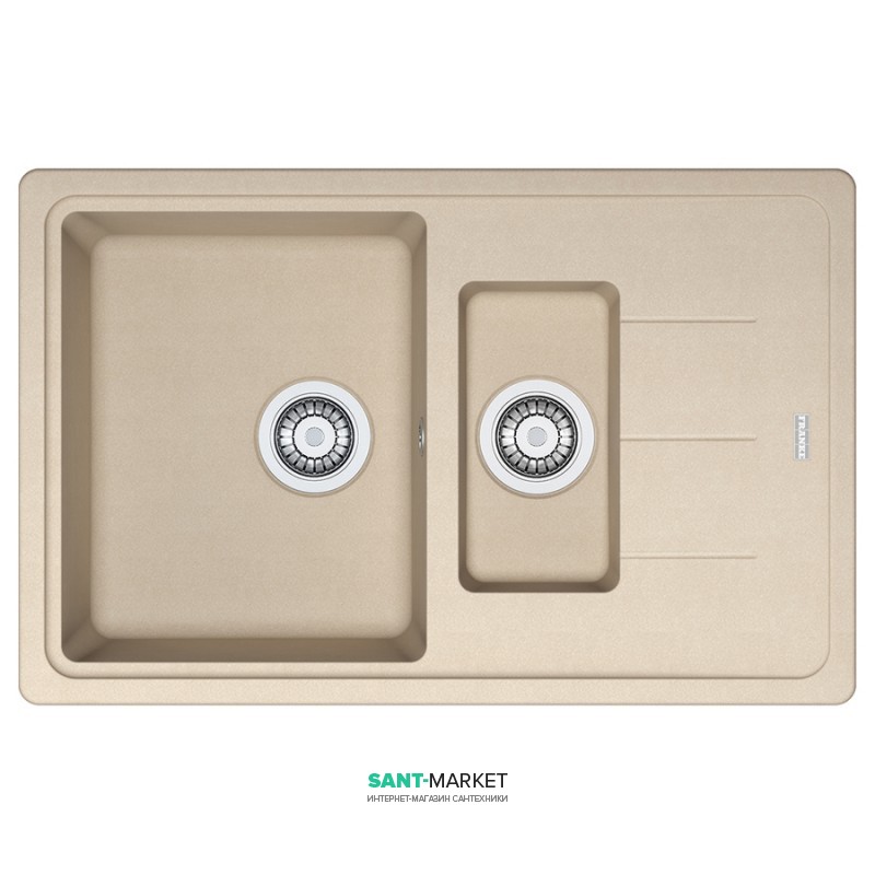 Мийка для кухні Franke Basis BFG 651-78 врізна зворотний Fragranite бежевий 114.0272.633
