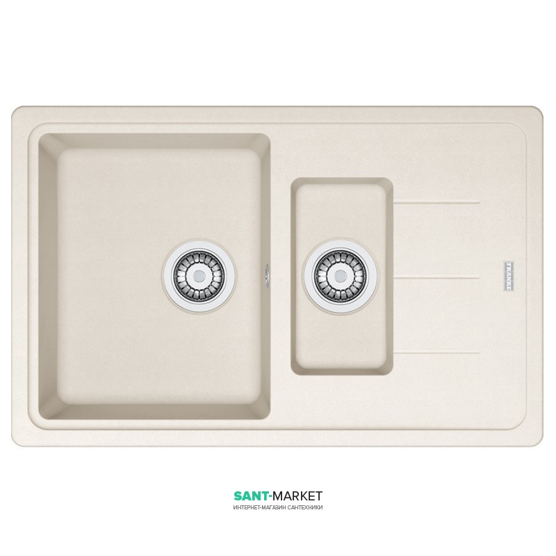Мойка для кухни Franke Basis BFG 651-78 врезная оборотная Fragranite ваниль 114.0285.361
