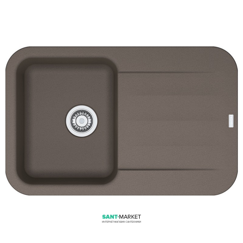 Мийка для кухні Franke Pebel PBG 611-78 врізна зворотний Fragranite шоколад 114.0258.044