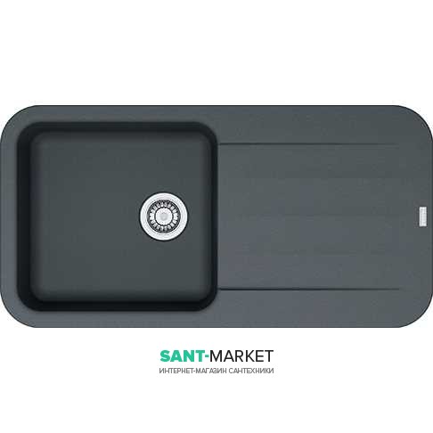 Мойка для кухни Franke Pebel PBG 611-97 врезная оборотная Fragranite графит 114.0258.072