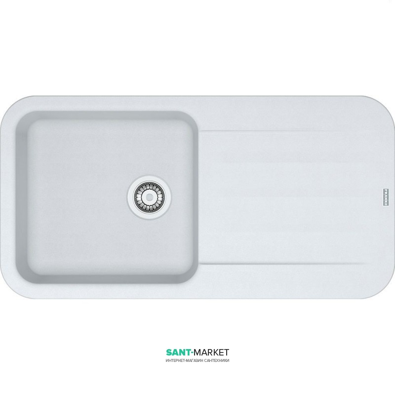 Мойка для кухни Franke Pebel PBG 611-97 врезная оборотная Fragranite белый 114.0258.076