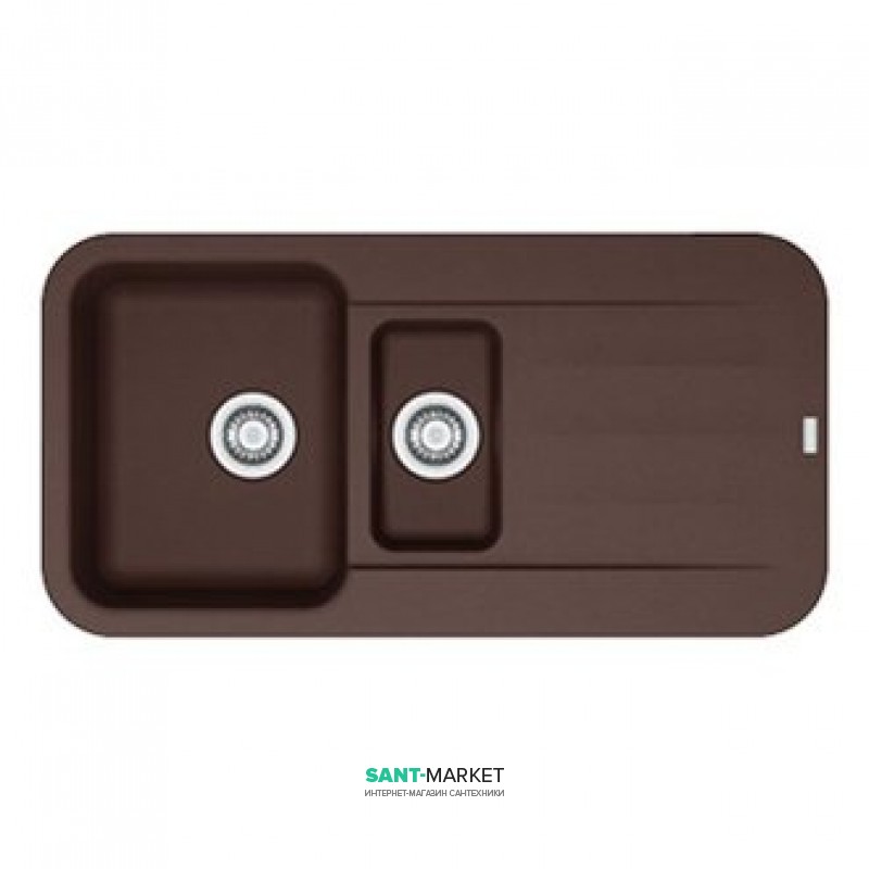 Мийка для кухні Franke Pebel PBG 651 врізна зворотний Fragranite шоколад 114.0258.078
