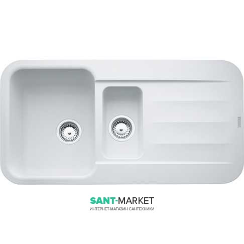 Мийка для кухні Franke Pebel PBG 651 врізна зворотний Fragranite білий 114.0258.093