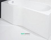 Панель для асимметричной ванны Jika Tigo фронтальная левая H2962930000001