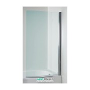 Шторка для ванної Jika Tigo 80х150 см вигнута скляна права H2572110026681