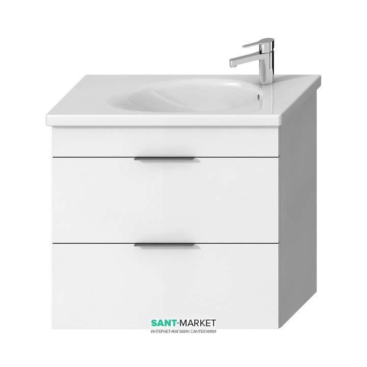 Тумба подвесная под раковину Jika Tigo 80 см белый H40J2154015001