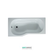 Ванна акриловая Jika Tigo 160х80 см асимметричная под панель левая H2232100000001