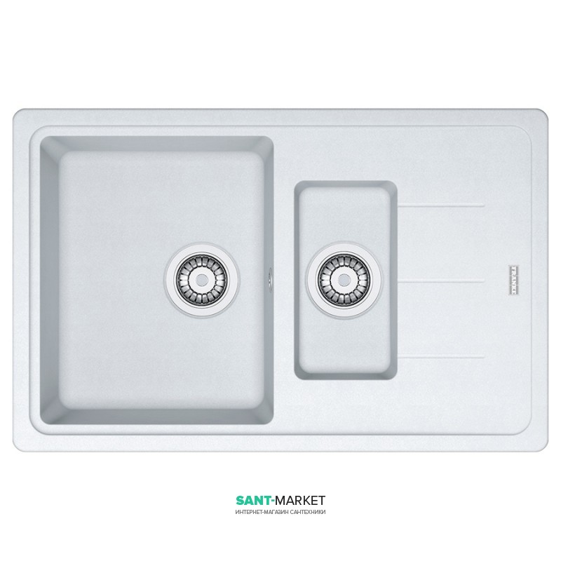 Мийка для кухні Franke Basis BFG 651-78 врізна зворотний Fragranite білий 114.0272.602