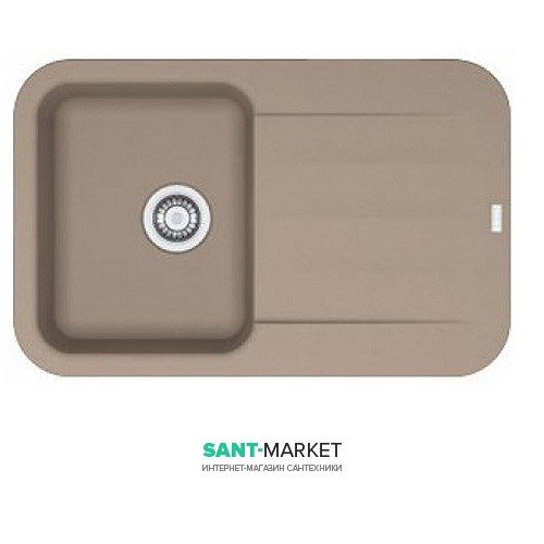 Мойка для кухни Franke Pebel PBG 611-78 врезная оборотная Fragranite миндаль 114.0306.745