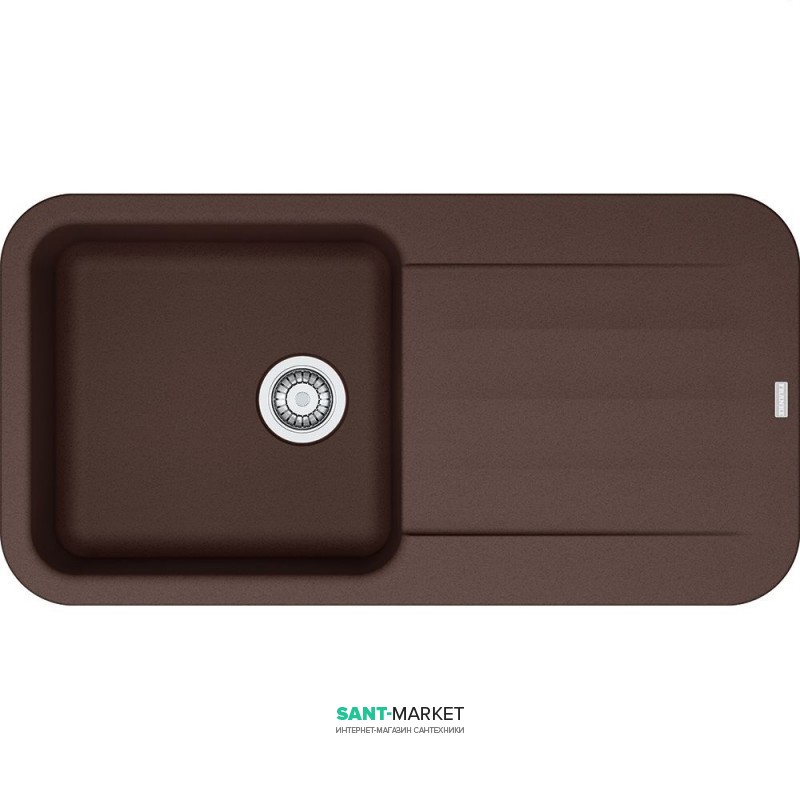 Мойка для кухни Franke Pebel PBG 611-97 врезная оборотная Fragranite шоколад 114.0258.071