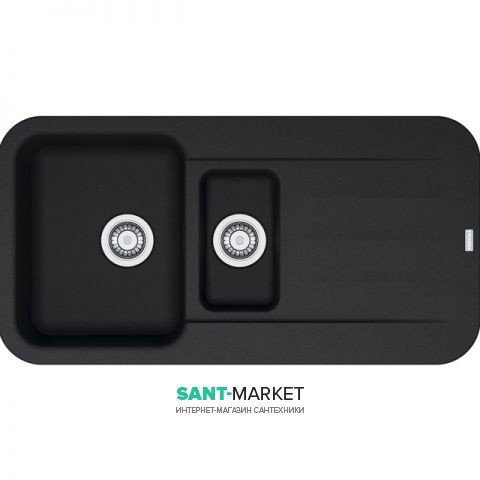 Мойка для кухни Franke Pebel PBG 651 врезная оборотная Fragranite графит 114.0258.079