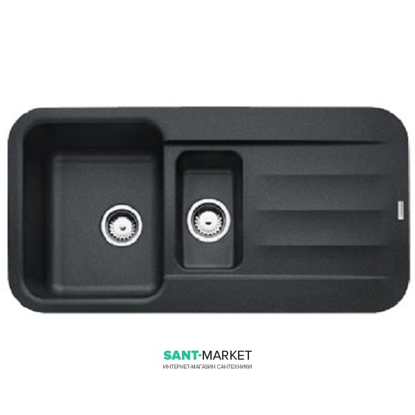 Мойка для кухни Franke Pebel PBG 651 врезная оборотная Fragranite оникс 114.0258.091