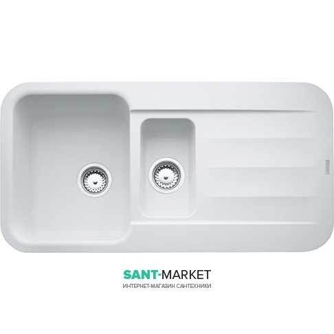 Мойка для кухни Franke Pebel PBG 651 врезная оборотная Fragranite белый 114.0258.093