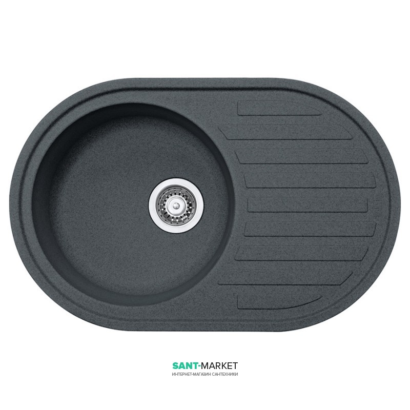 Мойка для кухни Franke Ronda ROG 611 врезная оборотная Fragranite графит 114.0254.785