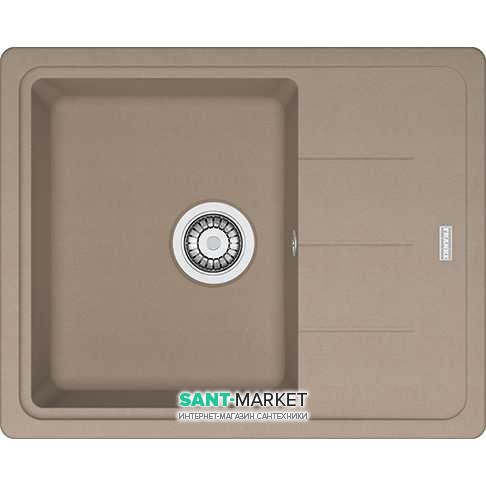 Мойка для кухни Franke Basis BFG 611-62 врезная оборотная Fragranite миндаль 114.0306.795