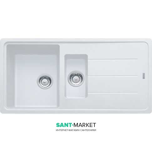 Мийка для кухні Franke Basis BFG 651 врізна зворотний Fragranite білий 114.0365.349