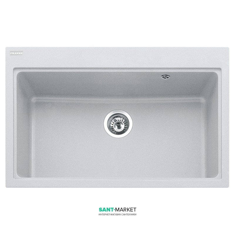 Мийка для кухні Franke Fiji FIG 610-80 врізна прямокутна Fragranite білий 114.0367.655