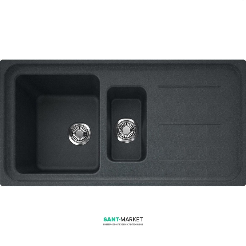 Мойка для кухни Franke Impact IMG 651 врезная оборотная Fragranite графит 114.0363.846