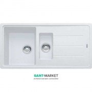 Мойка для кухни Franke Basis BFG 651 врезная оборотная Fragranite белый 114.0365.349