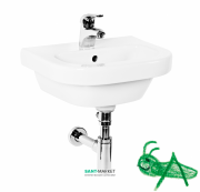 Раковина для ванної Jika Deep дитяча 45х37 см білий з декором H8156140001341