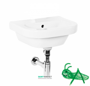 Раковина для ванної Jika Deep дитяча 45х37 см без отвору з декором H8156140001391