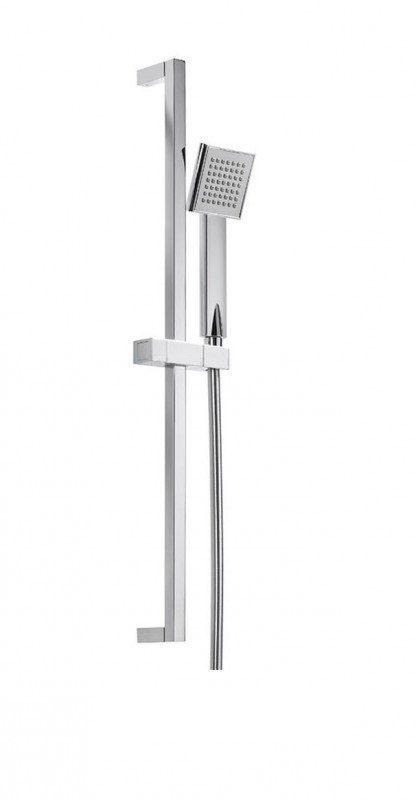Душевой гарнитур со штангой Tres Cuadro-Mini хром 134522