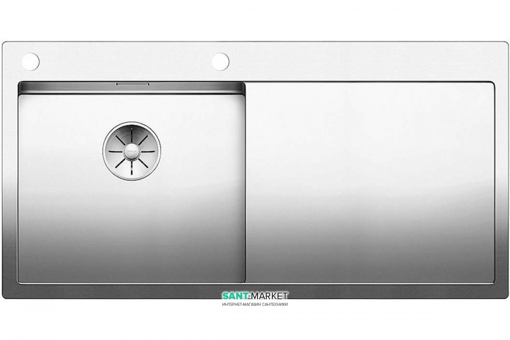 Мойка для кухни прямоугольная Blanco CLARON 5 S-IF/А чаша слева  нержавеющая сталь  зеркальная полировка 521626