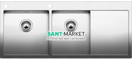 Мийка для кухні прямокутна Blanco CLARON 8 S-IF/А чаша зліва нержавіюча сталь дзеркальне полірування 521652