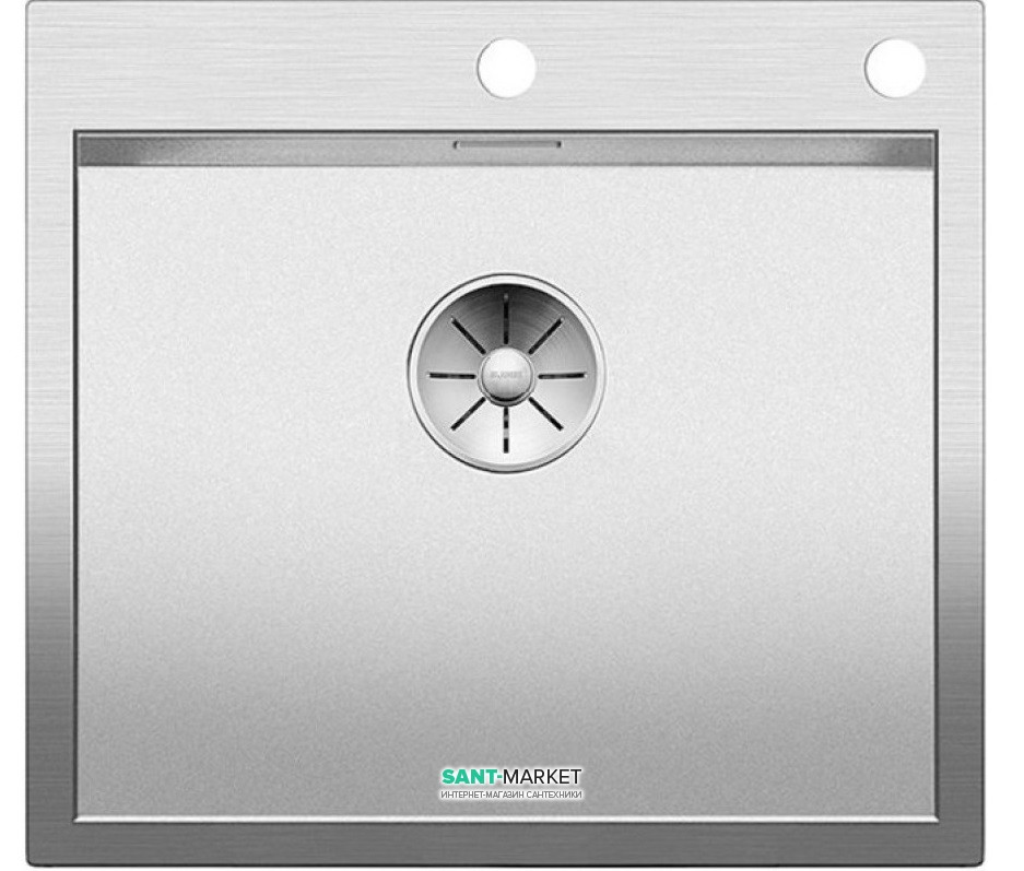 Мойка для кухни прямоугольная Blanco ZEROX 500-IF/A нержавеющая сталь Durinox® с отводной арматурой InFino® 523101