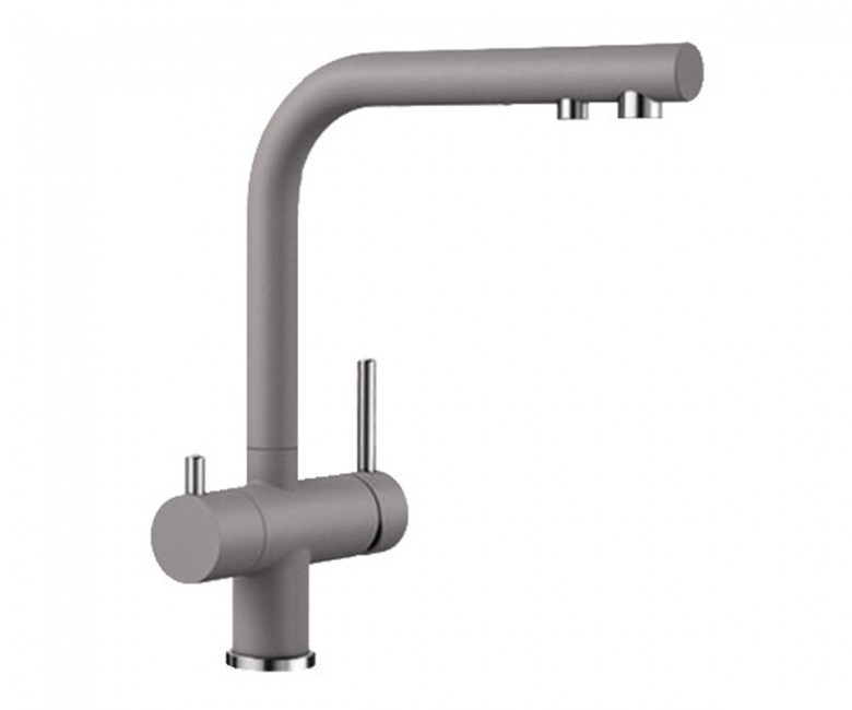 Смеситель для кухни Blanco FONTAS II SILGRANIT 2в1 для обычной и фильтрованной воды  алюметаллик 523131