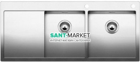 Мойка для кухни прямоугольная Blanco CLARON 8 S-IF/А чаша справа  нержавеющая сталь  зеркальная полировка 521651