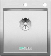 Мойка для кухни прямоугольная Blanco ZEROX 400-IF/A нержавеющая сталь Durinox® с отводной арматурой InFino® 523100