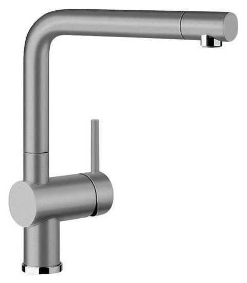 Смеситель для кухни Blanco Linus Silgranit® однорычажный  алюметаллик 516699