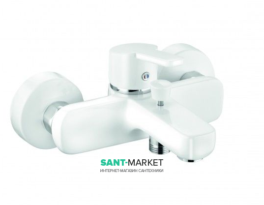 Смеситель для ванны Kludi Logo Neo однорычажный  белый 376819175