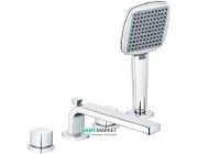 Смеситель для ванны Kludi Q-Beo двухвентильный на 4 отверстия хром 504240565