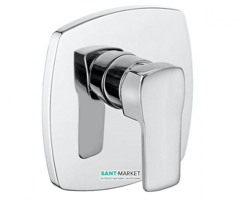 Смеситель встраиваемый для душа Kludi Q-Beo однорычажный внешняя часть 506550565