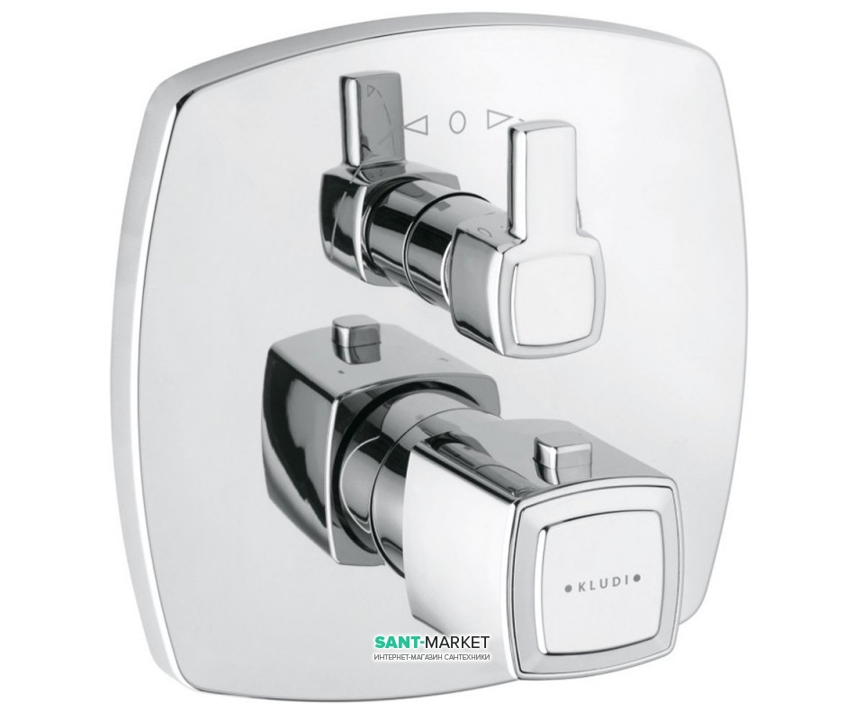 Смеситель встраиваемый для душа Kludi Q-Beo однорычажный с термостатом 508300565
