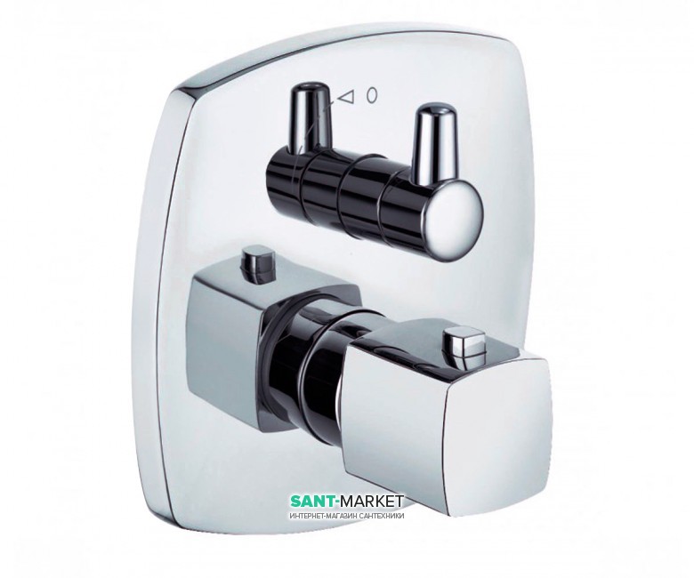 Змішувач вбудовується для душа Kludi Q-Beo змішувач з термостатом 508350565