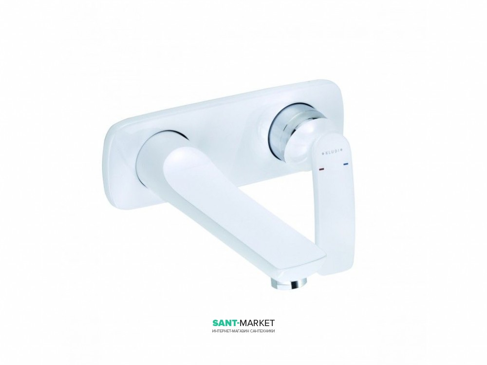 Смеситель для раковины Kludi Balance однорычажный внешняя часть белый 522469175