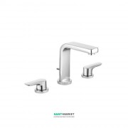 Смеситель для раковины Kludi TERCIO на три отверстия двухрычажный хром 383940575