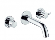 Смеситель для раковины Kludi BOZZ на три отверстия излив 230 мм хром 381450576