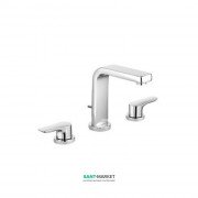 Смеситель для раковины Kludi TERCIO на три отверстия двухрычажный хром 383940575