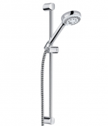 Душовий гарнітур 3S KLUDI LOGO довжина штанги 600 мм держатель прозорий пластик 6836005-00