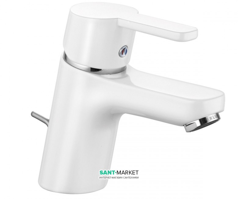 Смеситель для раковины Kludi Logo Neo однорычажный белый 372829175