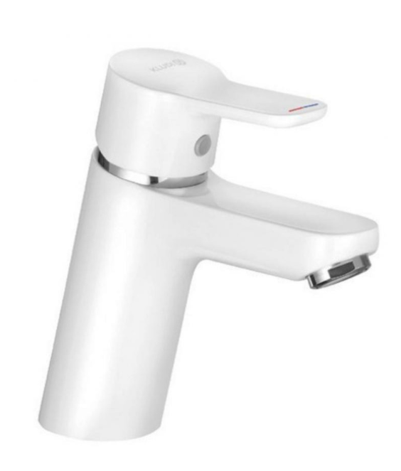 Смеситель для раковины Kludi Pure&Easy однорычажный белый 370289165