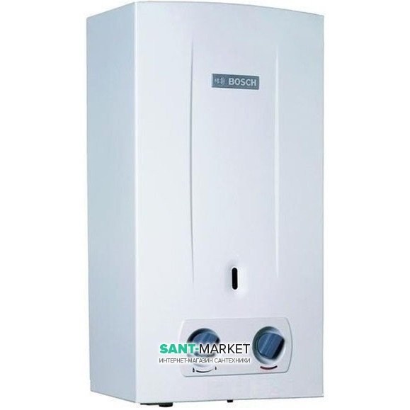 Газовая проточная колонка Bosch Therm 2000 O W 10 KB электророзжиг от батареек открытая камера сгорания 7736500992
