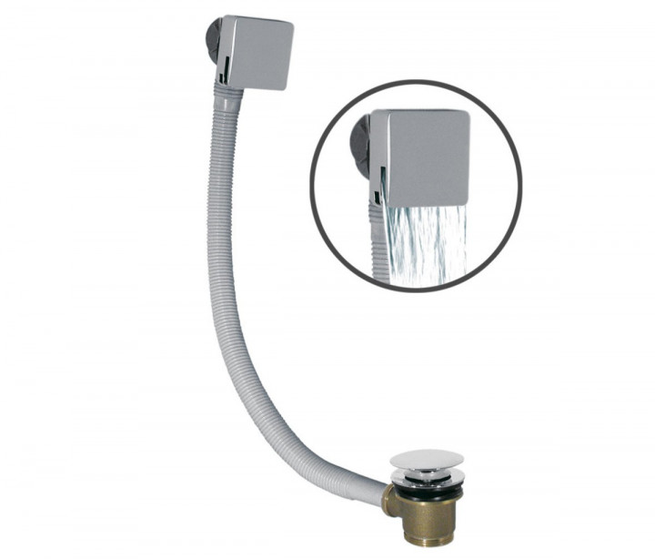 Злив для ванни з наповненням Tres хром 13453440