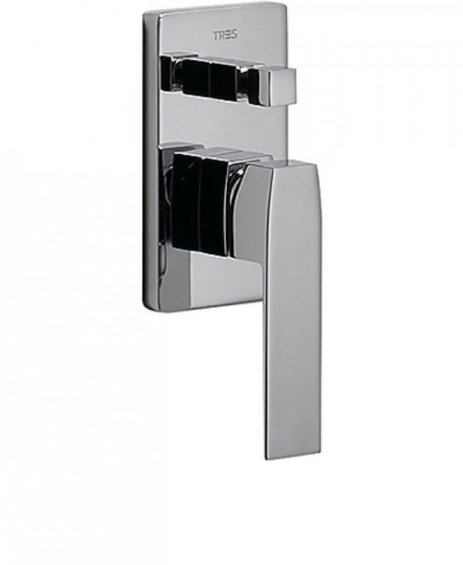 Змішувач прихований (вбудований) Tres Slim Exclusive хром 20218001