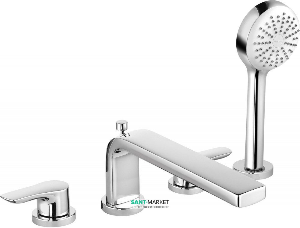 Змішувач для ванни і душа Kludi TERCIO на 4 отвори хром 384230575