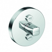 Смеситель для душа встраиваемый Kludi Push круглый верхняя часть с механизмом для двух источников воды хром 386120538